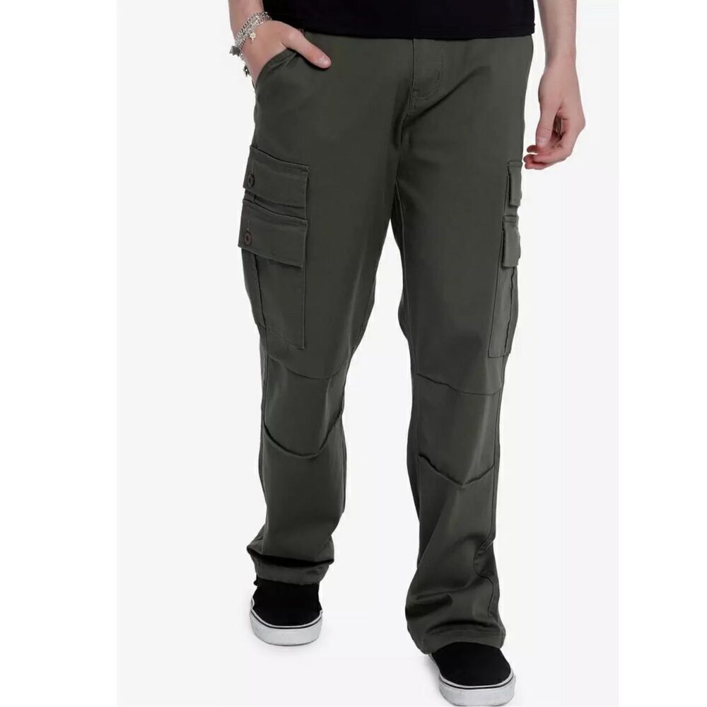 Hot Topic Green Cargo Utility Pants Nwot Size Small